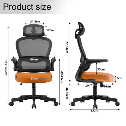 Home Office Chair - Ergonomic Computer Chair with Headrest