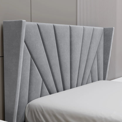 Velvet Ottoman Storage Bed - Sunrise Ottoman Bed Frame