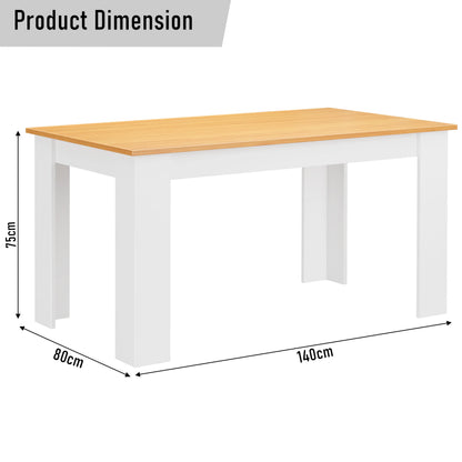 4 and 6 Seater Dining Table Rectangle