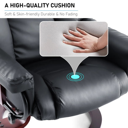 Swivel Recliner Chair with Footstool - Recliner Armchair