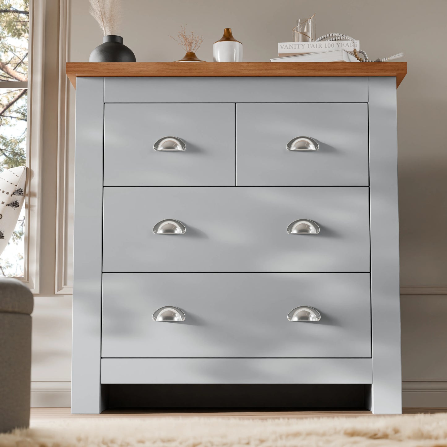 2 over 2 Chest of Drawers Bedroom - Chester Drawers
