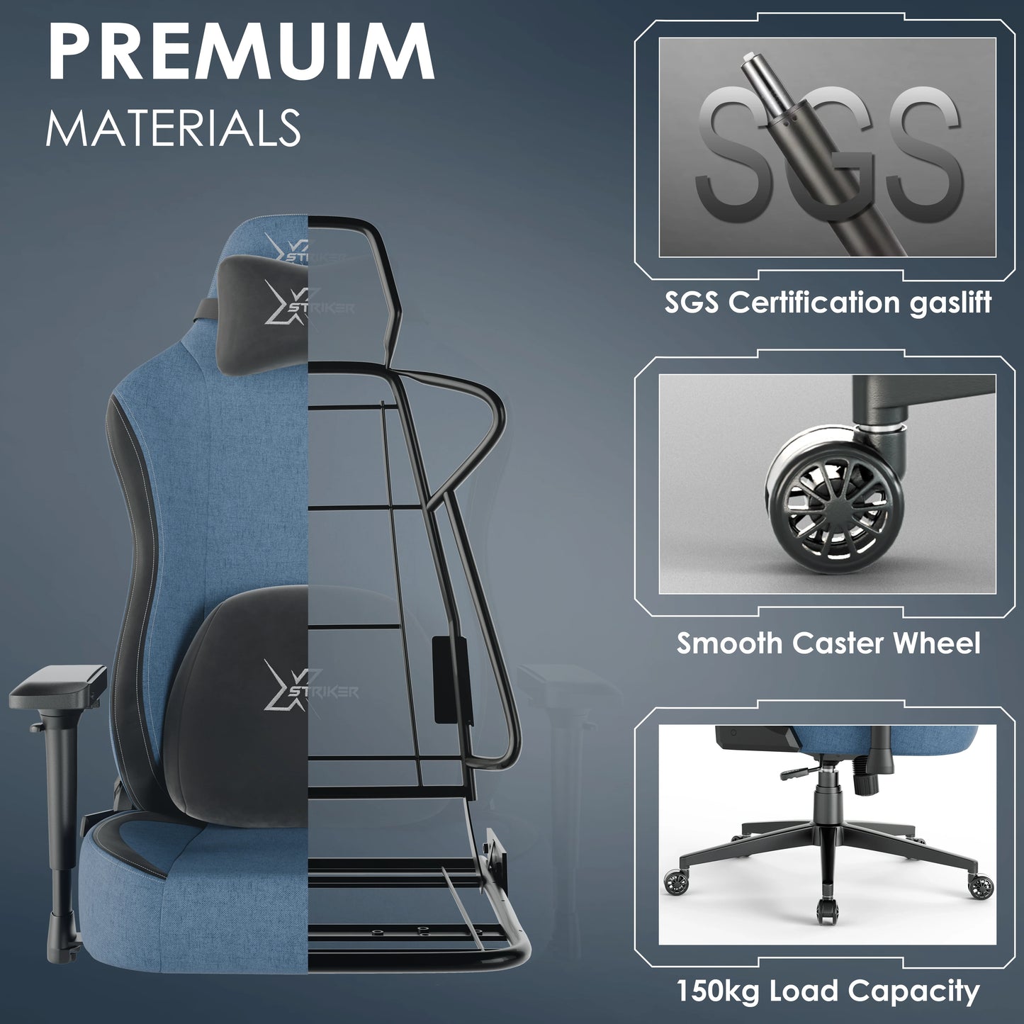 Xstriker Ergonomic Home Office Chair - Computer PC Gaming Chair
