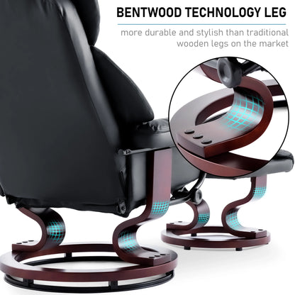 Swivel Recliner Chair with Footstool - Recliner Armchair