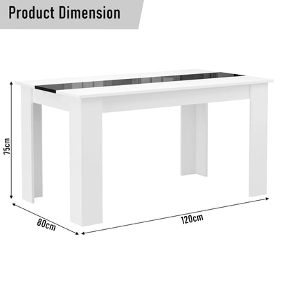 4 and 6 Seater Dining Table Rectangle