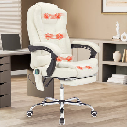 Massage Office Chair with Footrest - Ergonomic Desk Chair
