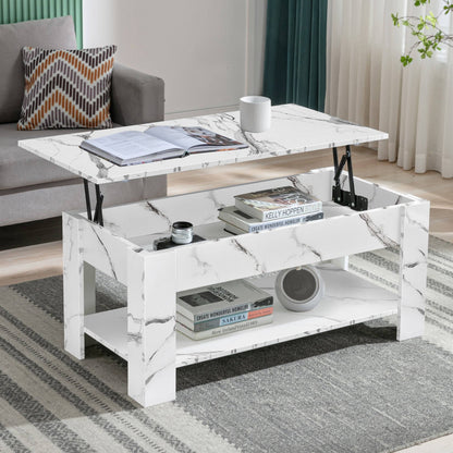 Lift Top Storage Coffee Table | Lift Up Modern Tea Table 120cm Wide